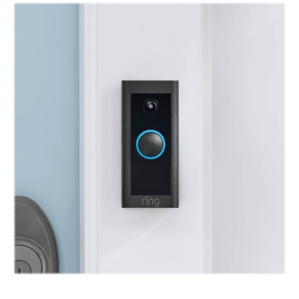 Ring - Wi-Fi Video Doorbell - Wired - Black
